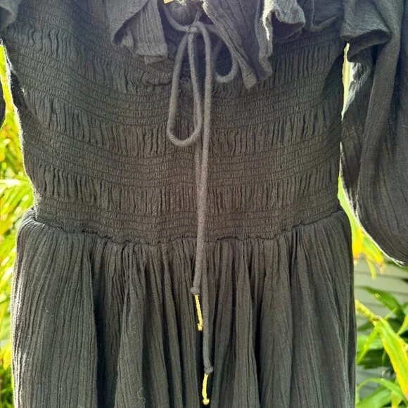 NWOT Free People Oasis Midi Dress Black SMALL - Picture 6 of 6